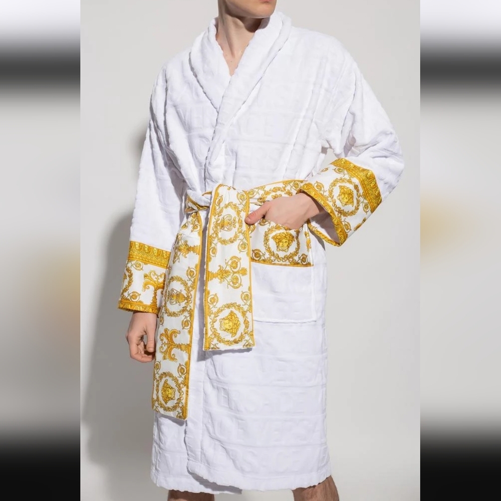 Sale: White Versace Robe w/ Tag & Box! - XL